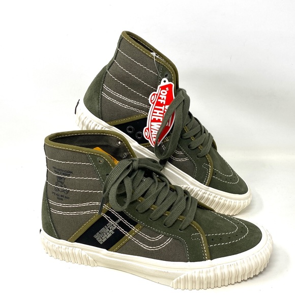 Vans Shoes - VANS SK8-HI GYM ISSUE World Code Green Canvas Suede Women’s Sneakers VN0A5JIUA06